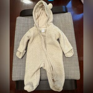 Cozy Cream Sherpa Kids One Piece